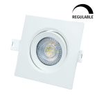 Aro empotrable Led cuadrado blanco regulable en temperatura 7W ø95x95mm (GSC 200400001)