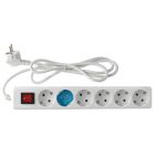 Base múltiple serie estándar 6 tomas con interruptor 3 metros (GSC 0000023)