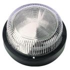 Aplique estanco redondo sin rejilla negro IP44 (Fenoplástica 7210)