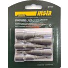 Juego 5 Adaptadores para atornillador hexagonal magnético varilla 65mm 8mm (Mota BVH08)