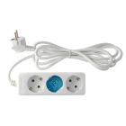 Base múltiple serie estándar 3 tomas 1,5 metros blanca (GSC 000000008)