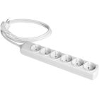 Base múltiple blanca 3680W 6 tomas cable 3m 250V 16A (Solera 8036)