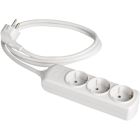 Base múltiple blanca 3680W 3 tomas cable 5m 250V 16A (Solera 8053)