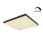 Panel led cuadrado regulable CCT negro con mando Doro 24W 230V 2860Lm cct 450x450x65mm (Globo 41594D2)