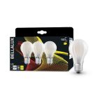Pack de 3 lámparas estándar cristal Led mate  E27 11W 2700°K (Bellalux 4058075606432)