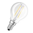 Lámpara esférica cristal Led clara Retrofit E14 2700K 1,6W (Osram 400320)