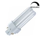 Lámpara fluorescente 4 PIN D/E regulable 18W G24Q-2 3000°K (Clar 10765)