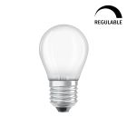 Lámpara esférica cristal Led mate Retrofit regulable E27 5W 2700°K 470Lm (Osram 4058075436909)