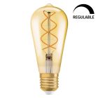 Lámpara pera cristal Led espiral Vintage 1906 regulable E27 4W 2000°K (Osram 090103)
