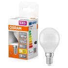 Lámpara Led esférica E14 4,9W 2700°K 470Lm (Osram 4058075431096)