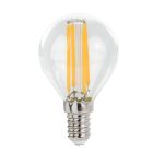 Lámpara esférica cristal Led clara E14 6W 2700°K 850Lm (Spectrum WOJ+14389)