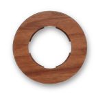 Marco superficie Serie 33 1 elemento madera nogal ø100x9 mm. (Fontini 33 801 82 2)