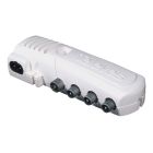 Amplificador de vivienda CEI 5 salidas (4+TV) (Televes 552940) (Blíster)