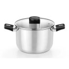 Olla Elite de acero inoxidable con tapa de cristal ø 20cm (Monix M240220)