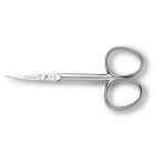 Tijera de cutículas punta curva acero carbono 10cm (3 Claveles 02003)