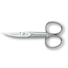 Tijera de uñas punta curva acero carbono 8,9cm (3 Claveles 02015)