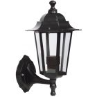 Farol jardín negro de aluminio con brazo bajo E27 (GSC 700070)