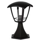 Farol jardin brazo sobremuro negro E27 Barli IP44 max.60W (GSC 201640003)