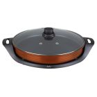 Paellera eléctrica antiadherente con tapan 2000W Ø 38cm (Jata JEPE1639)