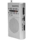 Radio analógica portátil AM/FM plata (Sanyo KS125P)
