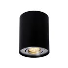 Aplique de techo redondo modelo Chloe negro redondo GU10 ø96x125mm. (Spectrum SLIP004003)