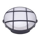 Aplique Led  de exterior redondo Oxalis con rejilla 15W 950Lm 6500K IP65 negro (GSC 200205007)