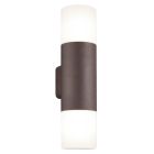 Aplique de pared doble Hoosic óxido 2xE27 IP44 (Trio Lighting 222260224)