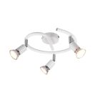 Regleta 3 focos serie París color blanco 3xGU10 (Trio Lighting R80913931)