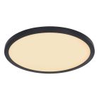 Plafón Led retroiluminado Sapana negro Ø29,4 cm 18W 1600Lm IP44 (Globo 41562-24B)