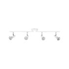 Regleta 4 focos Spot blanco GU10 3.4W 2700K (Ledvance 833913)