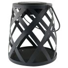 Lámpara Led solar metálica gris 16x14cm. (Galix 2208)