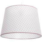 Lámpara colgante infantil de topos rosa E27 (Fabrilamp 076193000)