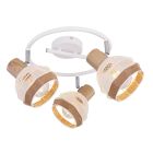 Regleta blanco arena Widy 3xE27 (Globo 54021-3)