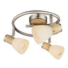 Regleta madera opalo Gylfi 3xE14 (Globo 54352-3)