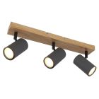 Regleta latón antiguo Robby 3xGU10 (Globo 57911-3G)