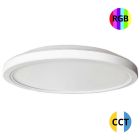 Plafón Led de superficie 50W  Ø 500mm. CCT+RGB con mando. (F-Bright 2801577)