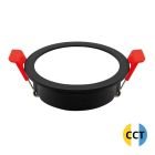 Aro Led redondo empotrable compacto 7W ø75mm negro Lumati (GSC 200400013)