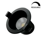 Aro Led redondo empotrable 7W ø90mm antideslumbramiento negro Mandani (GSC 200400015)