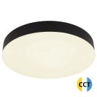 Plafón Led CCT Matthew negro Ø40cm 36W 3400Lm IP44 (Globo 12384-36)