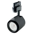Foco Led técnico para carril de luz modelo PLUS negro 22W 2185Lm 3000°K (Duralamp TD22M-3K8L-FL-B)
