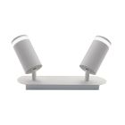 Foco aluminio blanco Divo 2xGU10 40W (Jueric 10573)