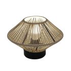 Lámpara de sobremesa cordón seda arena Laos 240mm E27 40W (Jueric 10507)