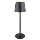 Lámpara Led de sobremesa regulable Vannie negro 130Lm 3000K Ø106x360mm. (Globo 58438G)