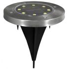 Foco empotrable Led solar para suelo 8 Leds 1W 6000°K IP44 (Electro DH 81.777/P)