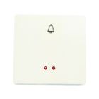 Pulsador con símbolo campana y visor 2 elementos marfil (Niessen Stylo 2204.3 BM)