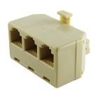 Distribuidor telefónico modular triple marfil (Electro DH 39.017/6/4/BT) (Blíster)